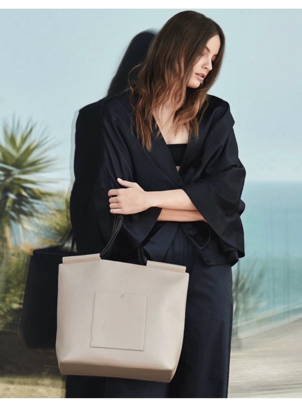 VON HOLZHAUSEN The Market Tote in Gray